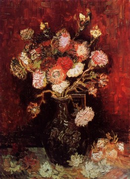  flores obras - Jarrón con Asters y Phlox Vincent van Gogh Impresionismo Flores
